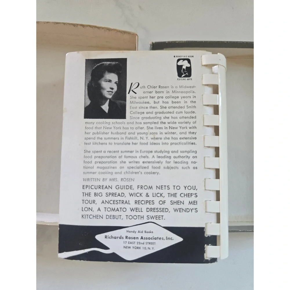 Vintage Spicemanship‎ Mini Cookbook Ruth Chier Rosen Handy Aid Book with Box